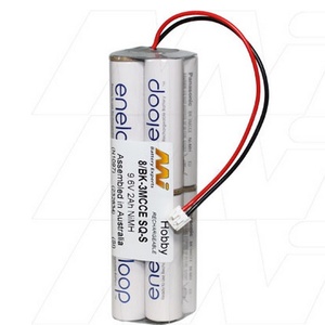 MI Eneloop NiMh Battery 9.6V 2000Mah Tx Square with CE-S Plug (JR TX Plug), 30006-888TGSQ-S