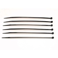 TRAXXAS 3155: Cable ties, medium (black) (6)
