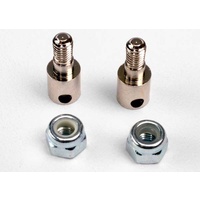 TRAXXAS 3180: Rod guides (2)/ 3mm nylon locknuts (2)