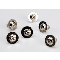 TRAXXAS 3185X: Screws, 3x8mm washerhead machine (large head for motor mount) (6)
