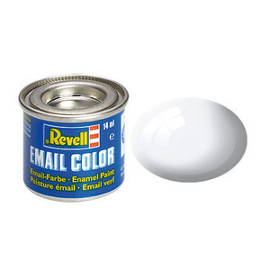 Revell 4 White Gloss Enamel Paint RAL 9010 14ml 32104