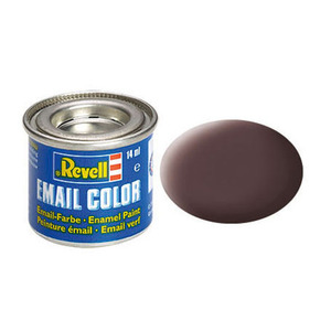 Revell 84 Leather Brown Matt Enamel Paint RAL 8027 14ml 32184