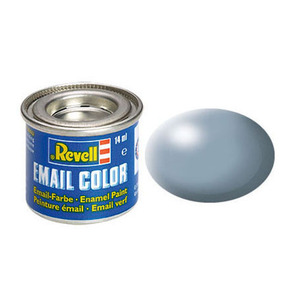 Revell 374 Grey Silk Enamel Paint RAL 7001, 14ml 32374