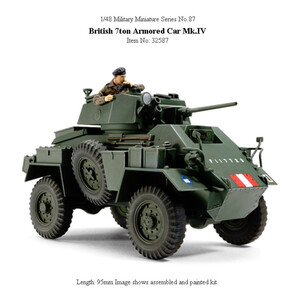 Tamiya 32587 British 7 Ton Model Armoured Car Mk.IV 1:48 Scale Model Kit