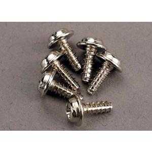 TRAXXAS 3290 Screws, 3x8mm washerhead self-tapping (6)