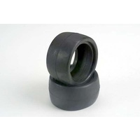 TRAXXAS 3470: Tires, street slicks (rear) (2)