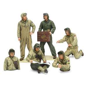 Tamiya 35347 U.S. Tank Crew Set (European Theater) 1:35 Scale Model Military Miniature Series No.347