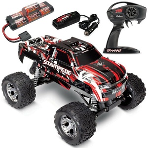 Stampede: 1/10 Scale Monster Truck with TQ 2.4GHz radio #3605 RED