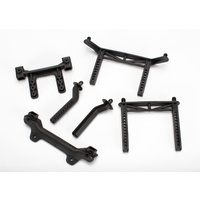 TRAXXAS 3619: Body mounts, front & rear/ body mount posts, front & rear