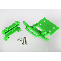 TRAXXAS 3621A: Bumper, front / bumper mount, front