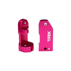 TRAXXAS 3632P Caster blocks, 30-degree, pink-anodized
