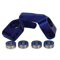TRAXXAS 3652A: Stub axle carriers, aluminum (blue-anodized)