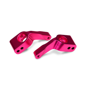TRAXXAS 3652P: Stub axle carriers(2), 6061-T6 aluminum (pink-anodized)