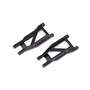 TRAXXAS 3655R: Black Suspension arms, front/rear (left & right) (2) (heavy duty, cold weather material)
