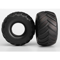 TRAXXAS 3667: Tires, Terra Groove (dual profile 5.3"x2.7"- 2.0") (2)/ foam inserts (2)
