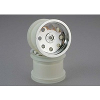 TRAXXAS 3672: Wheels, chrome (2.2'') (rear) (2)
