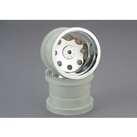 TRAXXAS 3673: Wheels, chrome (2.2'') (front) (2)