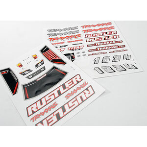 TRAXXAS 3716: Decal sheets, Rustler®