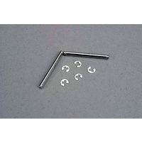 TRAXXAS 3740:  Suspension pins, 2.5x31.5mm (king pins) w/ E-clips (2) (strengthens caster blocks)