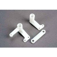 TRAXXAS 3743: Steering bellcranks (l&r)/ draglink