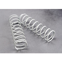 TRAXXAS 3757X: Springs, rear (white) (2)