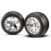 TRAXXAS 3771: Tires & wheels, assembled, glued (2.8'')