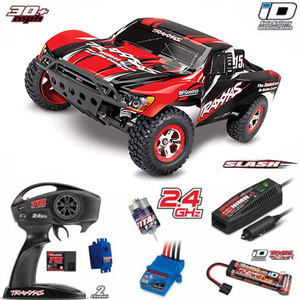 TRAXXAS Slash Pro 2WD RC Short-Course Truck RED RTR w/ ID Charger 58034-1