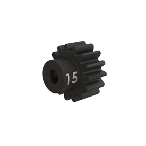 TRAXXAS 3945X: Gear, 15-T pinion (32-p), heavy duty (machined, hardened steel)/ set screw