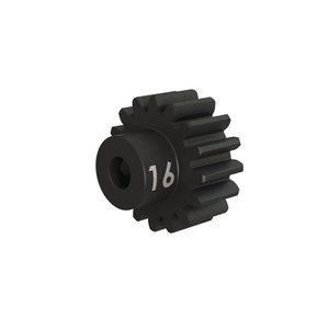 TRAXXAS 3946X: Gear, 16-T pinion (32-p), heavy duty (machined, hardened steel)/ set screw