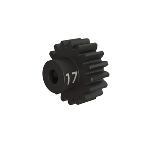 TRAXXAS 3947X: Gear, 17-T pinion (32-p), heavy duty (machined, hardened steel)/ set screw
