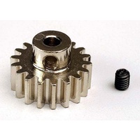 TRAXXAS 3948: Gear, 18-T pinion (32-p) (mach. steel)/ set screw