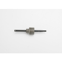 TRAXXAS 3992: Input shaft/ drive gear assembly (18-tooth steel top gear)