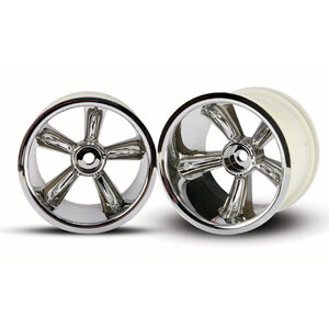 TRAXXAS 4172: TRX¶© Pro-Star chrome wheels (2) (rear) (for 2.2" tires)