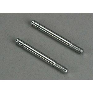 TRAXXAS 4261: Shock shafts, steel, chrome finish (29mm) (front) (2)