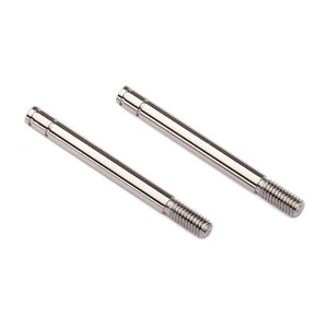 TRAXXAS 4262: Shock shafts, steel, chrome finish (32mm) (2)