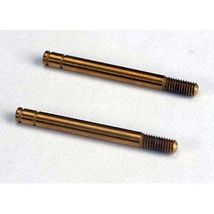 TRAXXAS 4262T: Shock shafts, hardened steel, titanium nitride coated (32mm) (2)