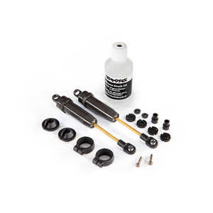 TRAXXAS 4761: Shocks, X-long (hard-anodized & PTFE-coated T6 aluminum) w/o springs (rear) (2)