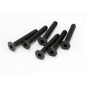 TRAXXAS 4857: Countersunk Machine Screws 3x20mm (hex drive (6))