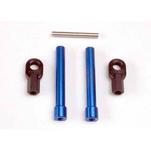 TRAXXAS 4944: Bellcrank posts, aluminum (2)/ steering link threaded rod (3x25mm)/ long rod ends (2)