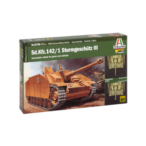Italeri 15756 Sd.Kfz.142/1 STURMGESCHUTZ III 1:56 Scale Model Kit 
