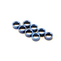 TRAXXAS 5133A: Aluminum Blue Pushrod Spacer Revo (8)