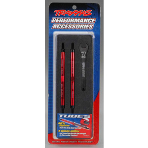 TRAXXAS 5141R  Toe links, Maxx® (TUBES red-anodized, 7075-T6 aluminum, stronger than titanium)