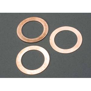 TRAXXAS 5229: Gaskets, cooling head: 0.15, 0.25, 0.35mm (1 each) (TRX® 2.5, 2.5R)