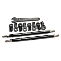 TRAXXAS 5338A: Aluminum Toe Links Tubes (2) Black Front or Rear