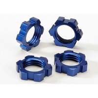 TRAXXAS 5353: Blue Anodized Splined Wheel Nuts (4) 17mm 17-mm