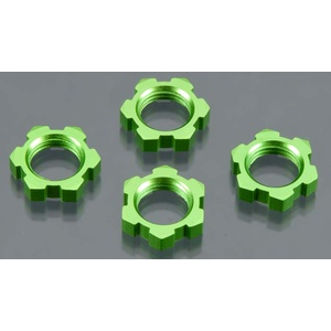 TRAXXAS 5353A: Wheel Nuts Splined 17mm Green (4)
