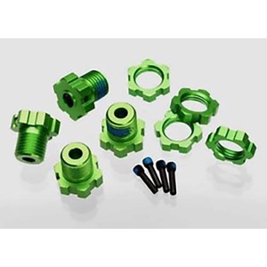 TRAXXAS 5353G 17mm Green-Anodized Aluminum  Hex Wheel Hubs
