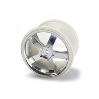 TRAXXAS 5373: Chrome Hurricane Wheels (2) 3.8" 14-mm 14mm Hub