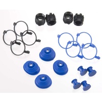 TRAXXAS 5378X: Pivot Ball Caps (4) Dust Boots Rubber (4)