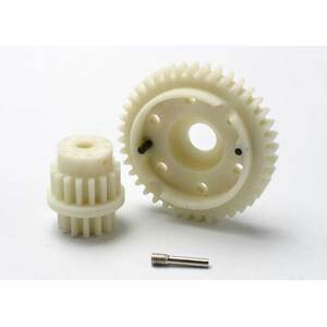 TRAXXAS 5383: Gear set, 2-speed close ratio (2nd speed gear 40T, 13T-16T input gears, hardware)